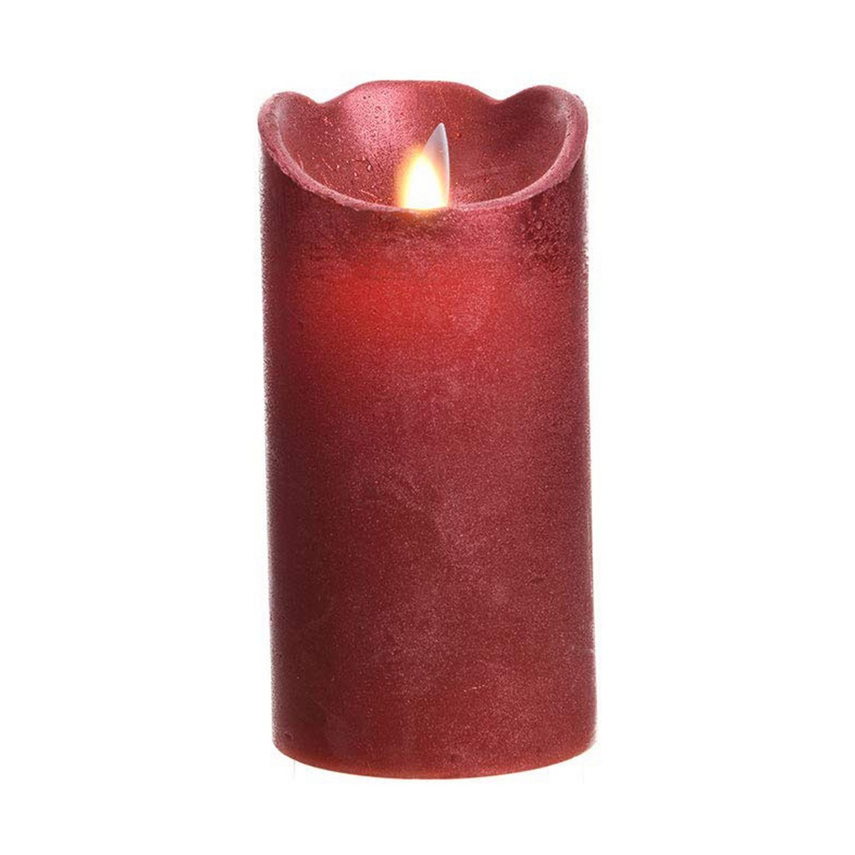 Vela LED Lumineo Vermelho Ø 7,5 X 15 CM
