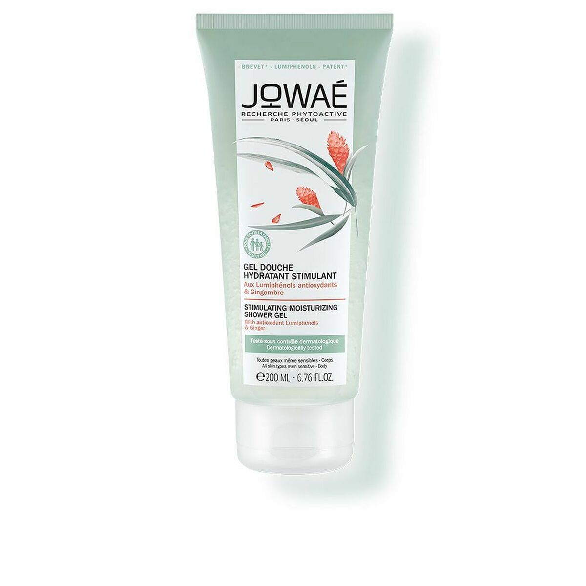 Gel de duche Jowaé Stimulating Moisturizing (200 ml)