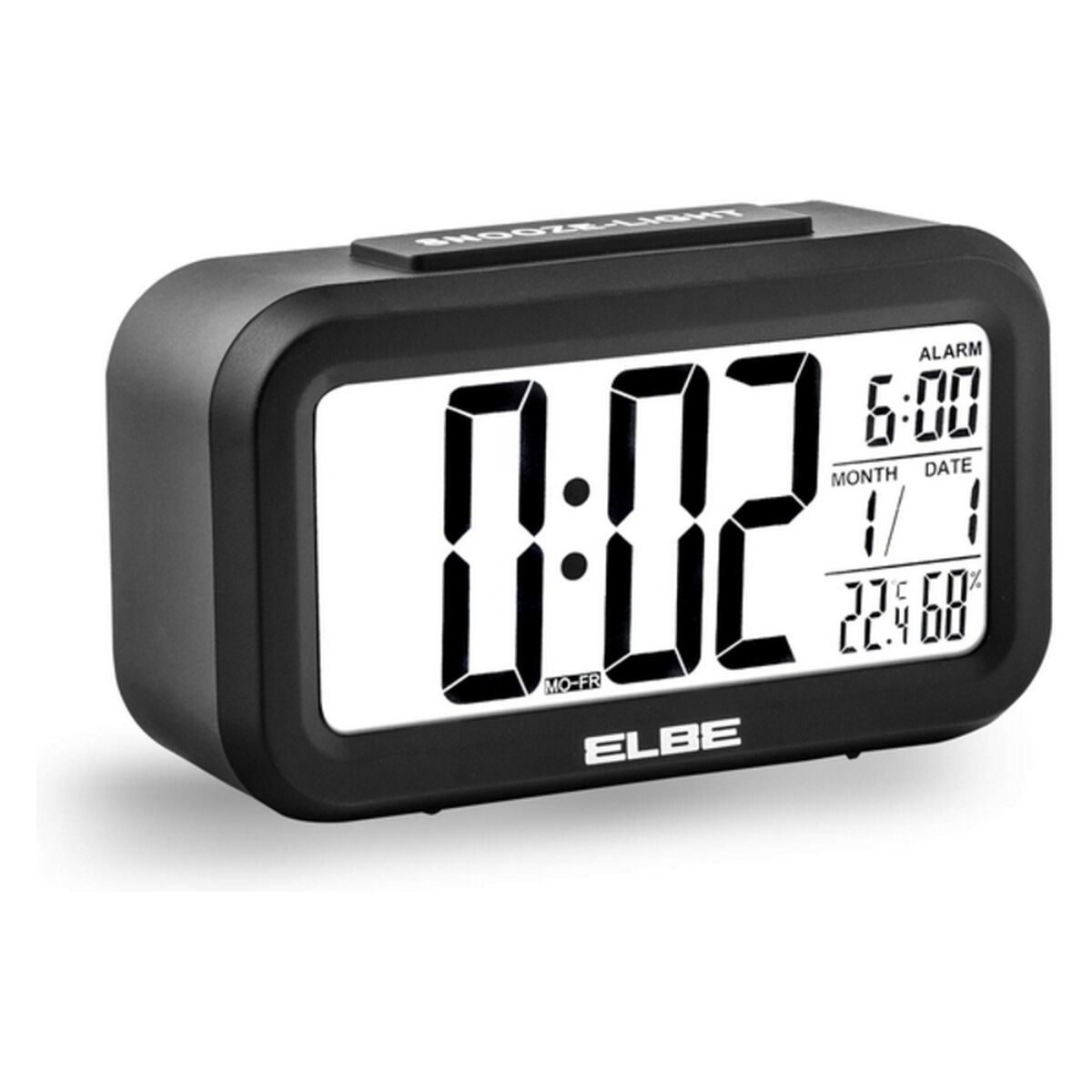 Rádio Despertador ELBE RD668N 4,4" Preto