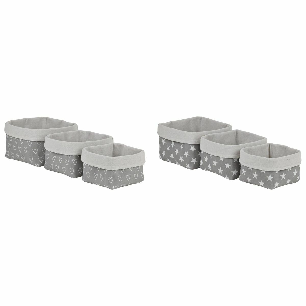 Conjunto de Cestas DKD Home Decor 23 x 23 x 16 cm