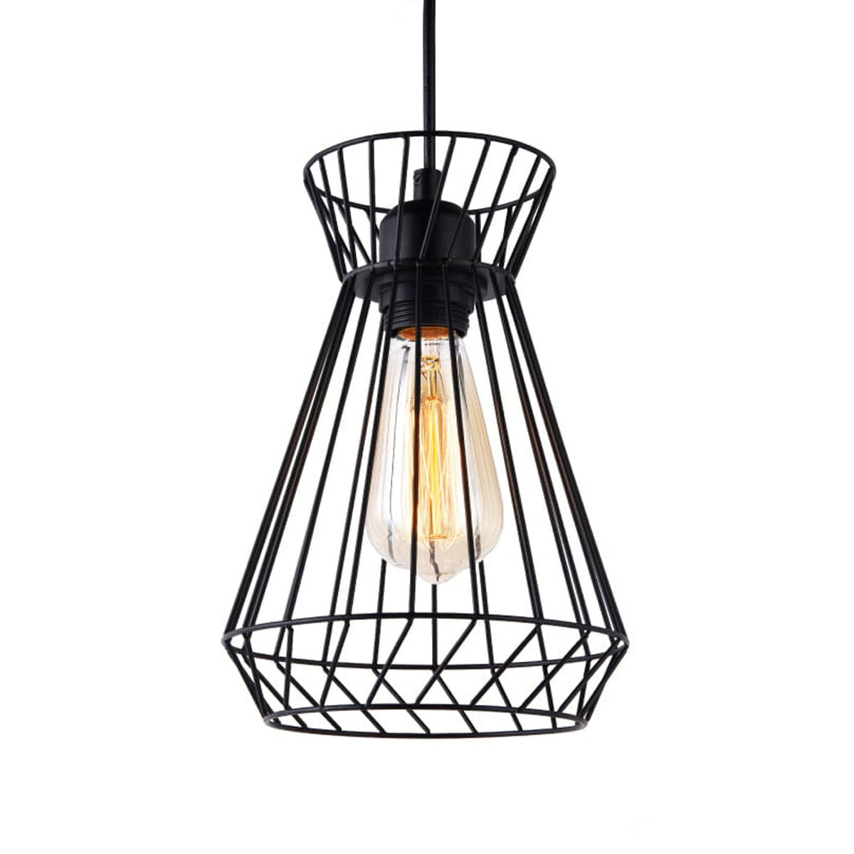 Candeeiro de teto EDM 32119 Preto 60 W