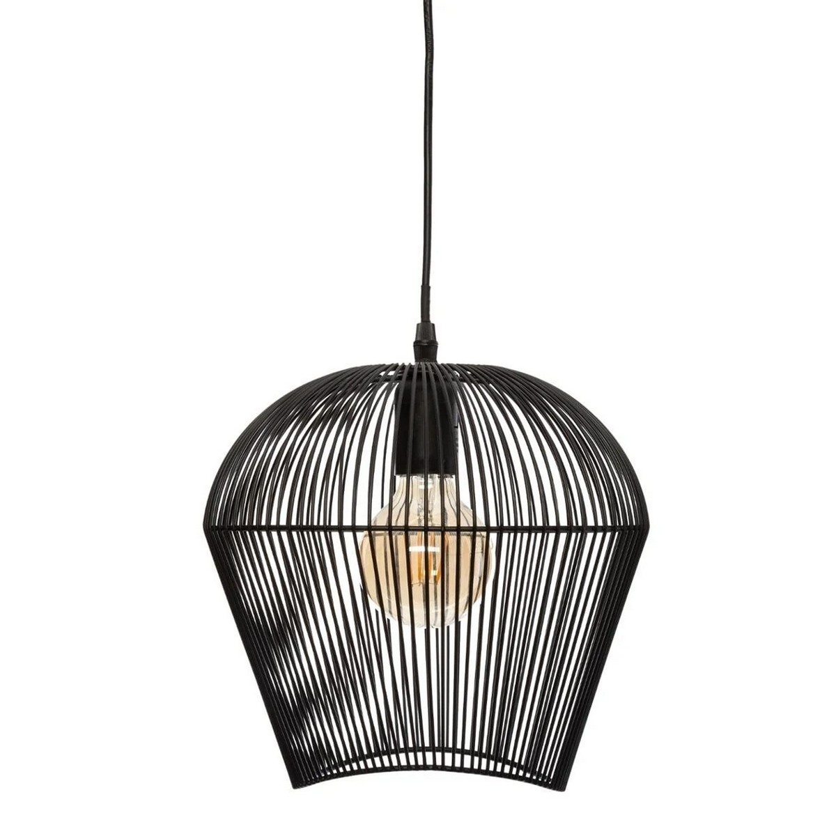Candeeiro de teto Atmosphera Jena Preto 40W Metal (26 x 26 x 25 cm)