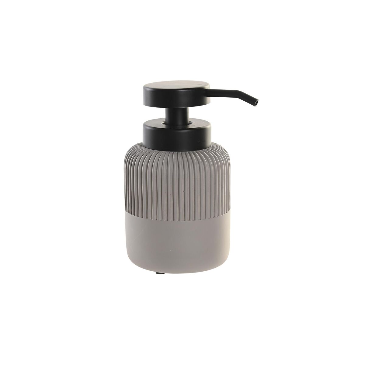 Dispensador de Sabão DKD Home Decor 7 x 7 x 15 cm Cinzento Cimento Polipropileno