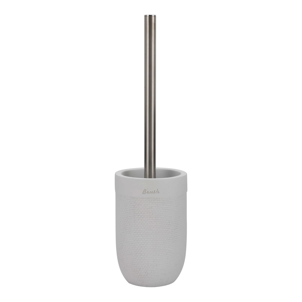 Piaçaba DKD Home Decor 10 x 10 x 37 cm Cimento Aço inoxidável Branco