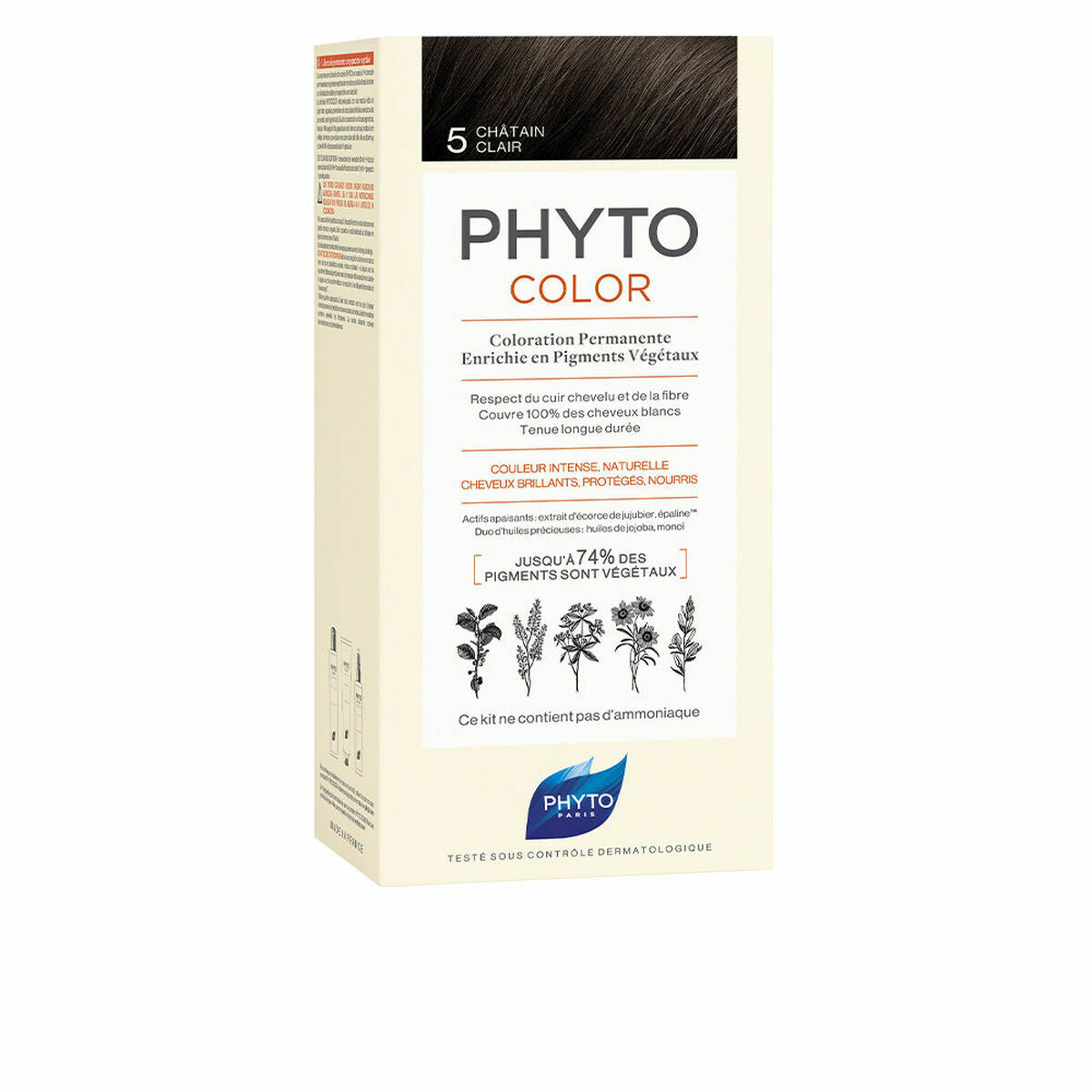 Coloração Permanente Phyto Paris Phytocolor 5-castaño claro Nº 5-Castano Claro