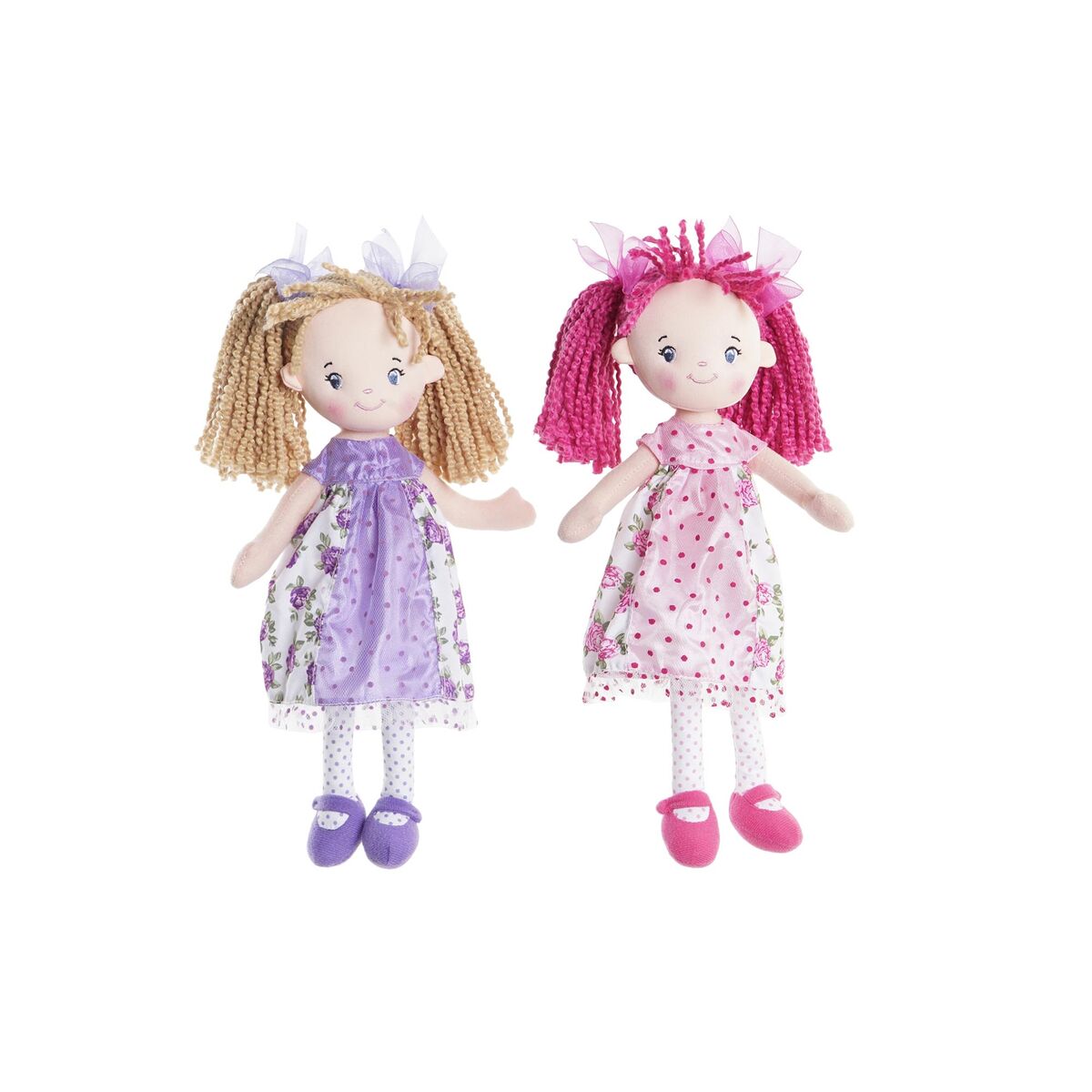 Boneca de Trapo DKD Home Decor (20 x 8 x 30 cm) (2 Unidades)