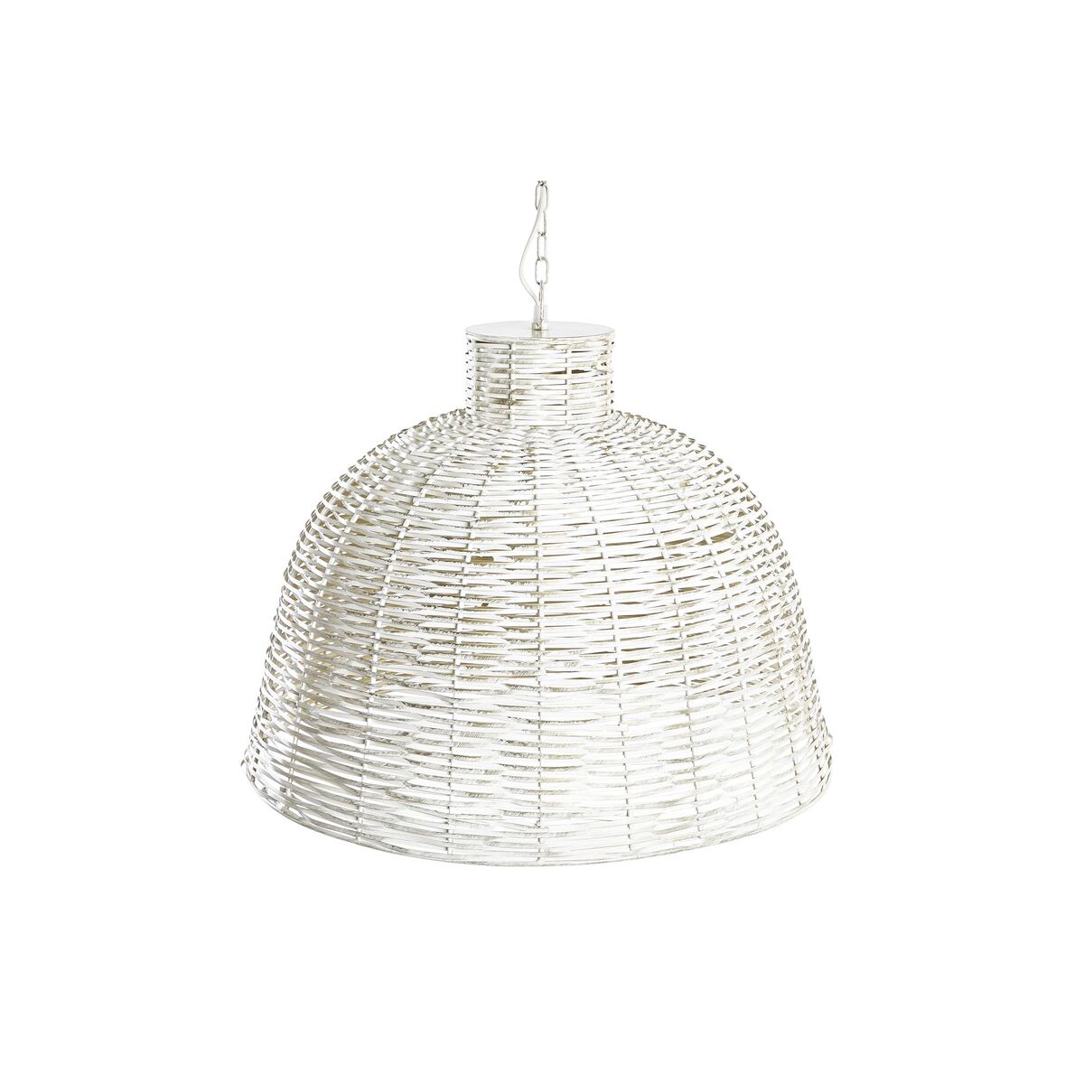 Candeeiro de teto DKD Home Decor Branco Dourado Ferro 50 W 51 x 51 x 38 cm