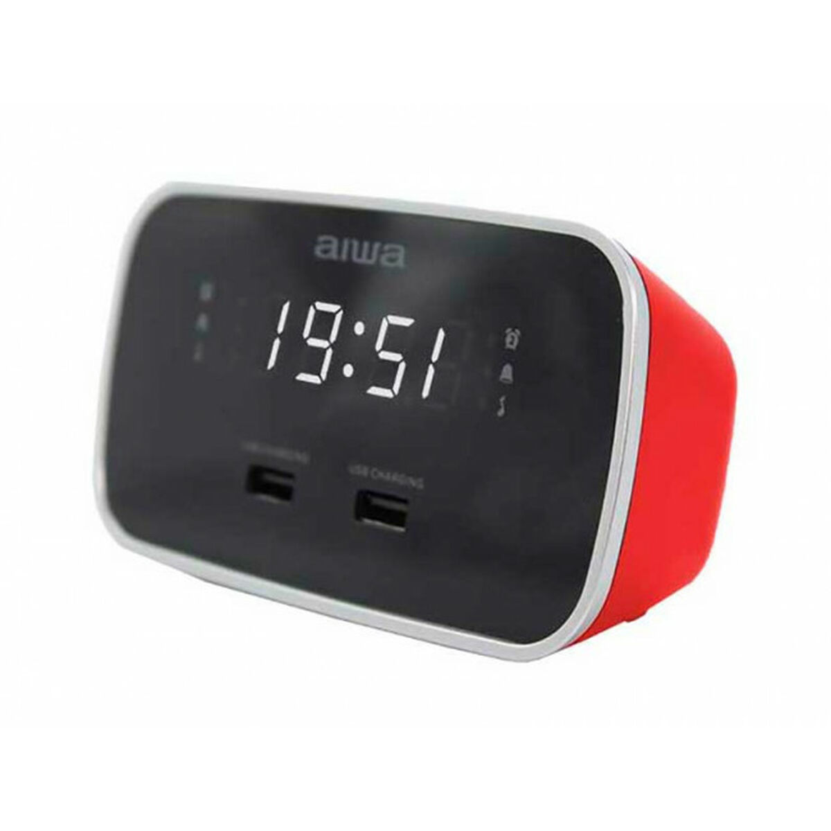 Rádio Despertador Aiwa CRU19RD ROJO Vermelho
