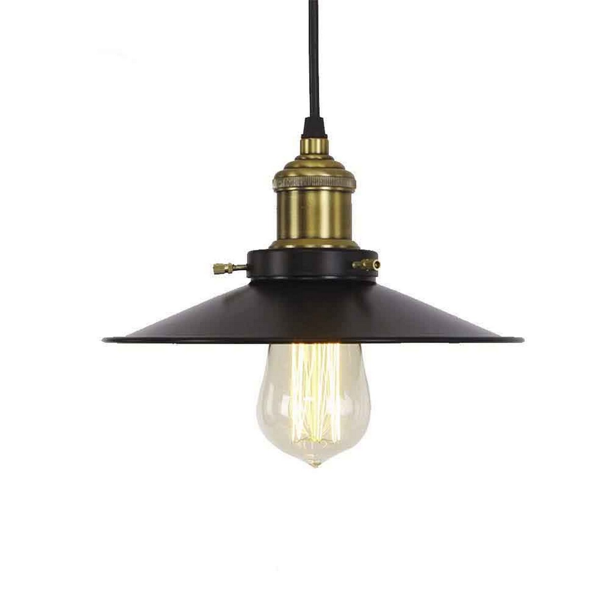 Candeeiro de teto EDM 32106 Preto 60 W Vintage