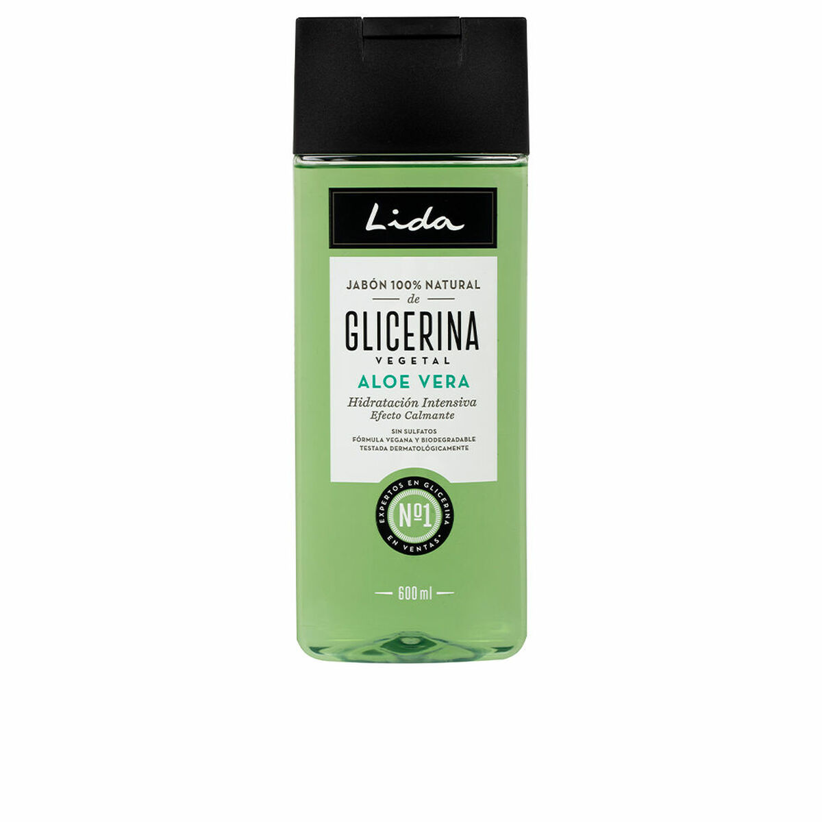 Sabonete Líquido Corporal Com Aloé Vera Lida Jabón Natural 600 ml 100 % natural