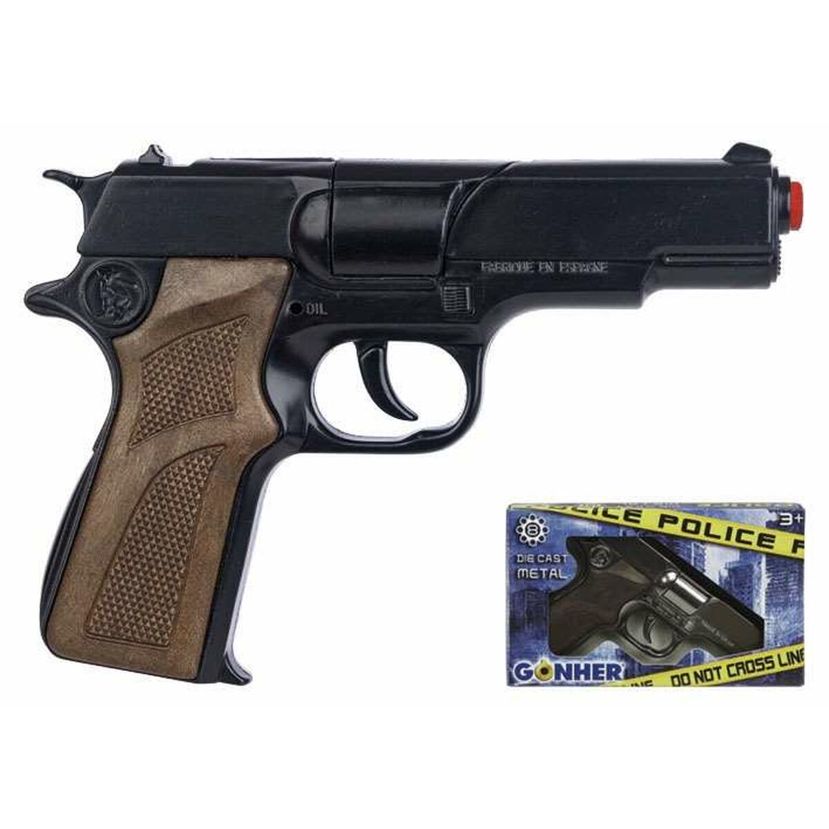 Pistola de Petardos Gonher Polícia Preto