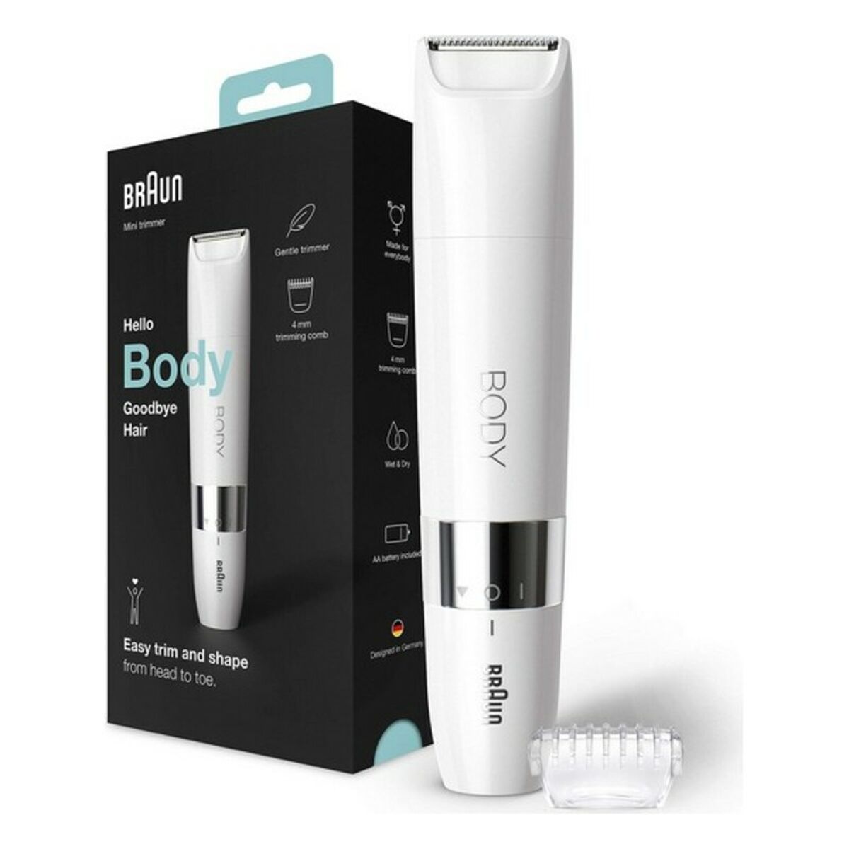 Depiladora Elétrica Braun 81722464 Branco Suave Unissexo (1 Unidade)