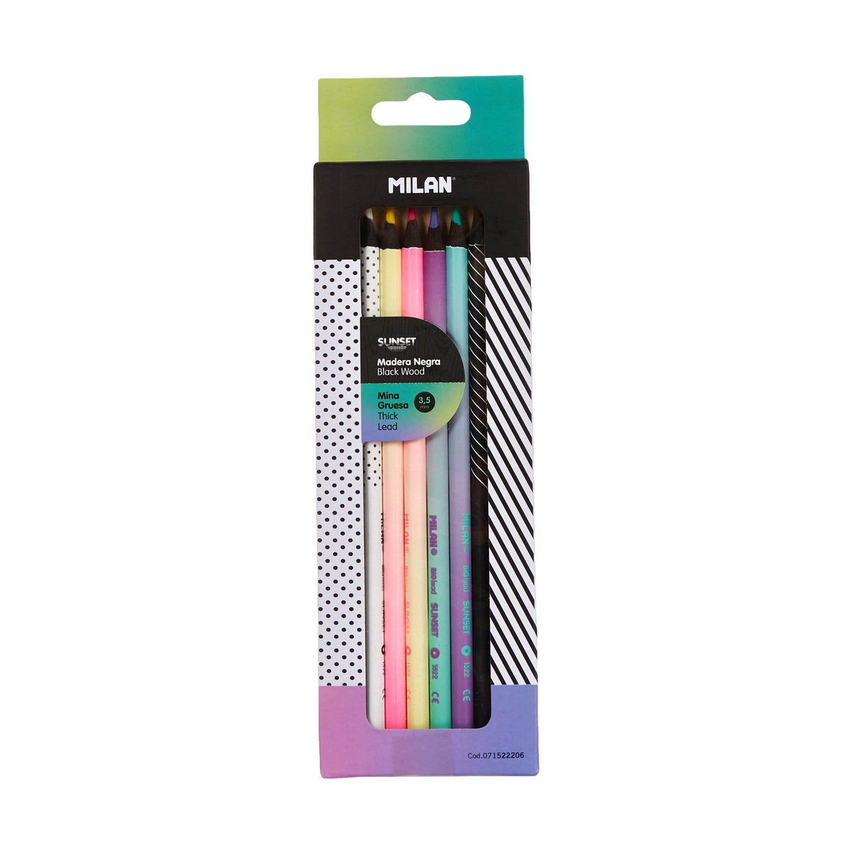 Lápis de cores Milan Sunset Amarelo Multicolor