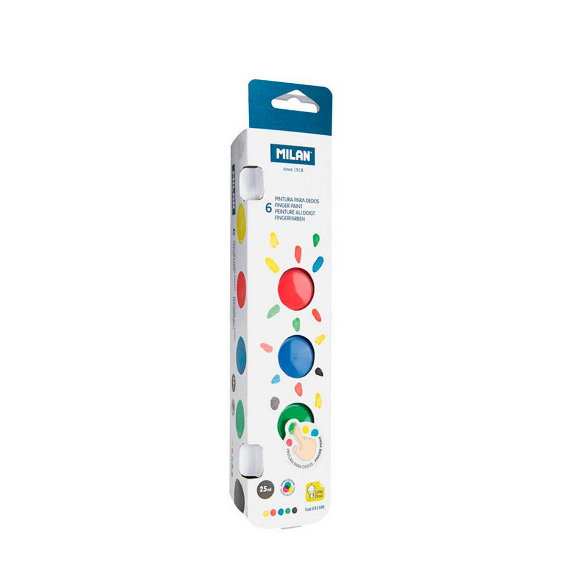 Pintura de Dedos Milan Azul Branco Multicolor 150 ml