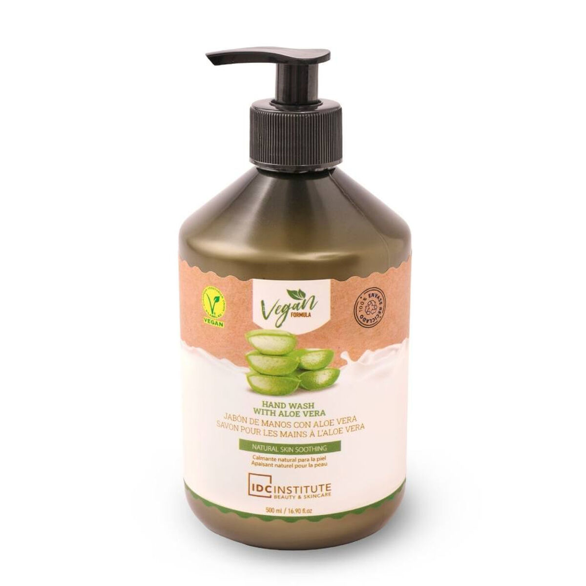 Sabonete de Mãos Líquido com Doseador IDC Institute Aloé Vera (500 ml)