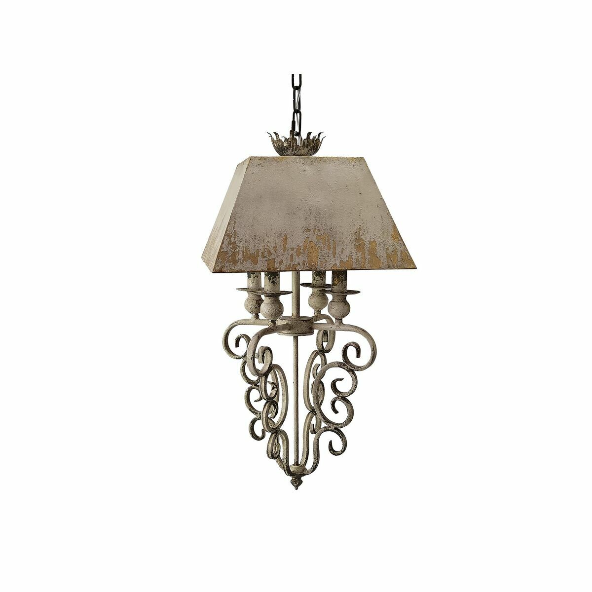 Candeeiro de teto DKD Home Decor Metal Neoclássico (37,5 x 37,5 x 73,5 cm)