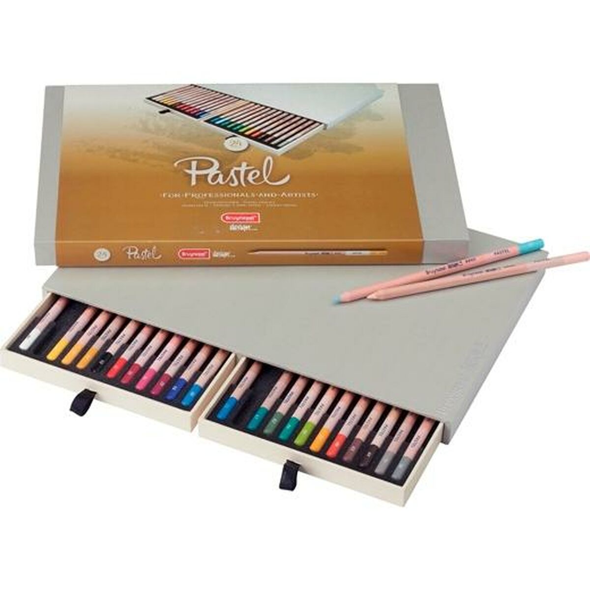 Lápis pastel Bruynzeel Design 24 Peças Estojo Multicolor