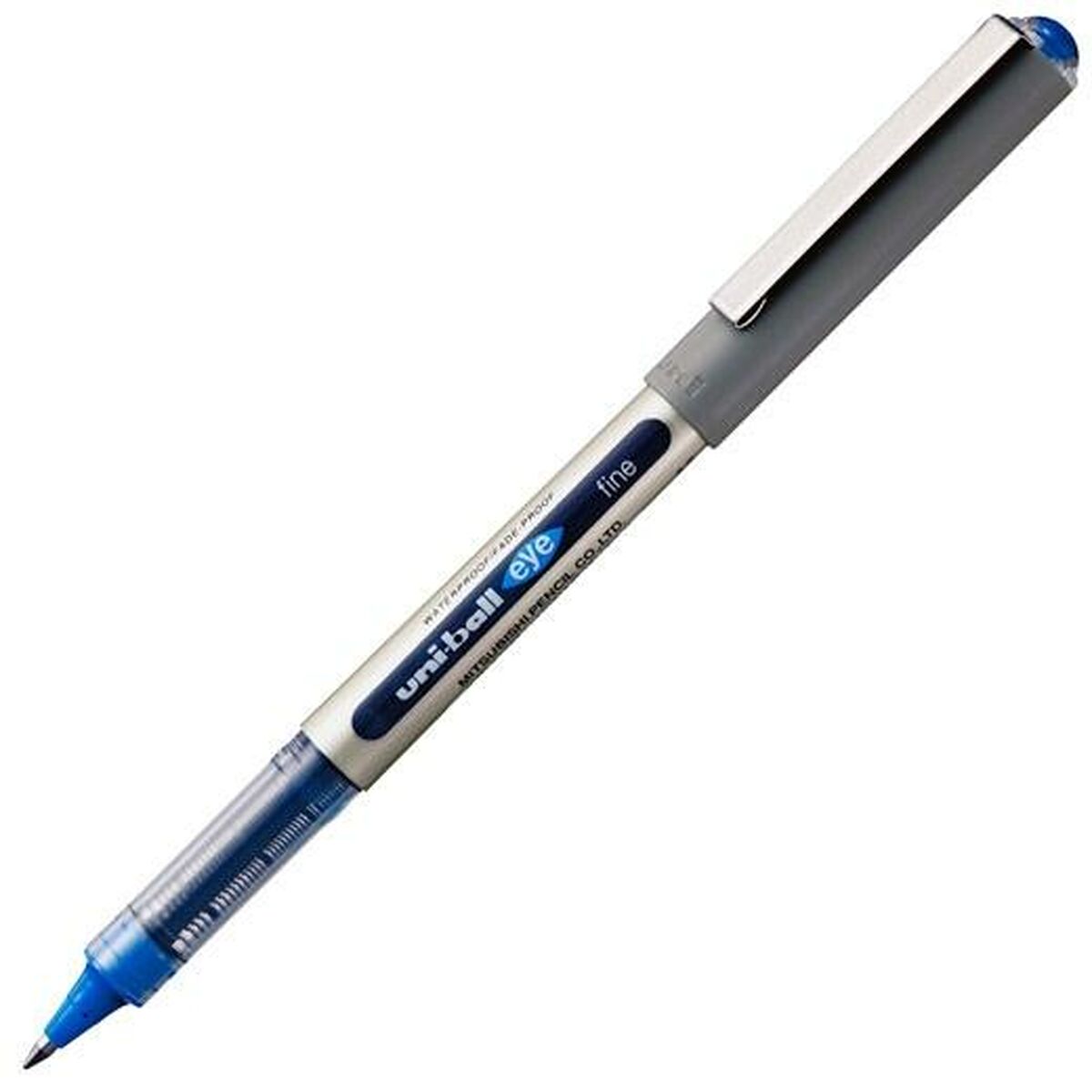 Esferográfica de tinta líquida Uni-Ball Rollerball Eye Fine UB-157 Azul 0,7 mm (12 Peças)