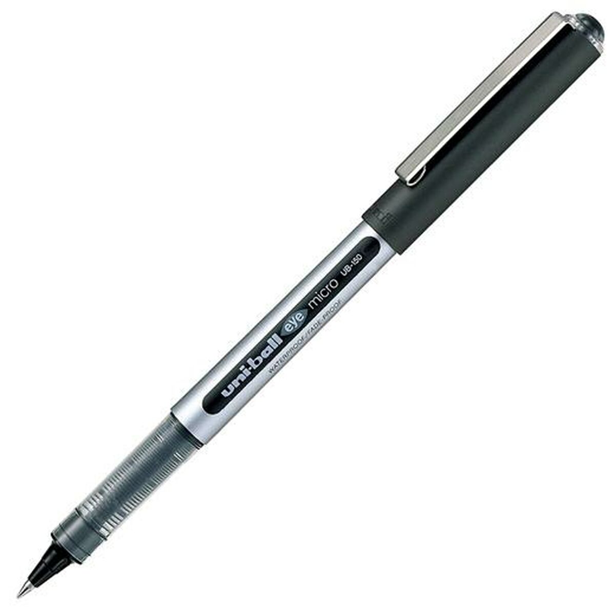 Esferográfica de tinta líquida Uni-Ball Eye Micro UB-150 Preto 0,5 mm (12 Peças)