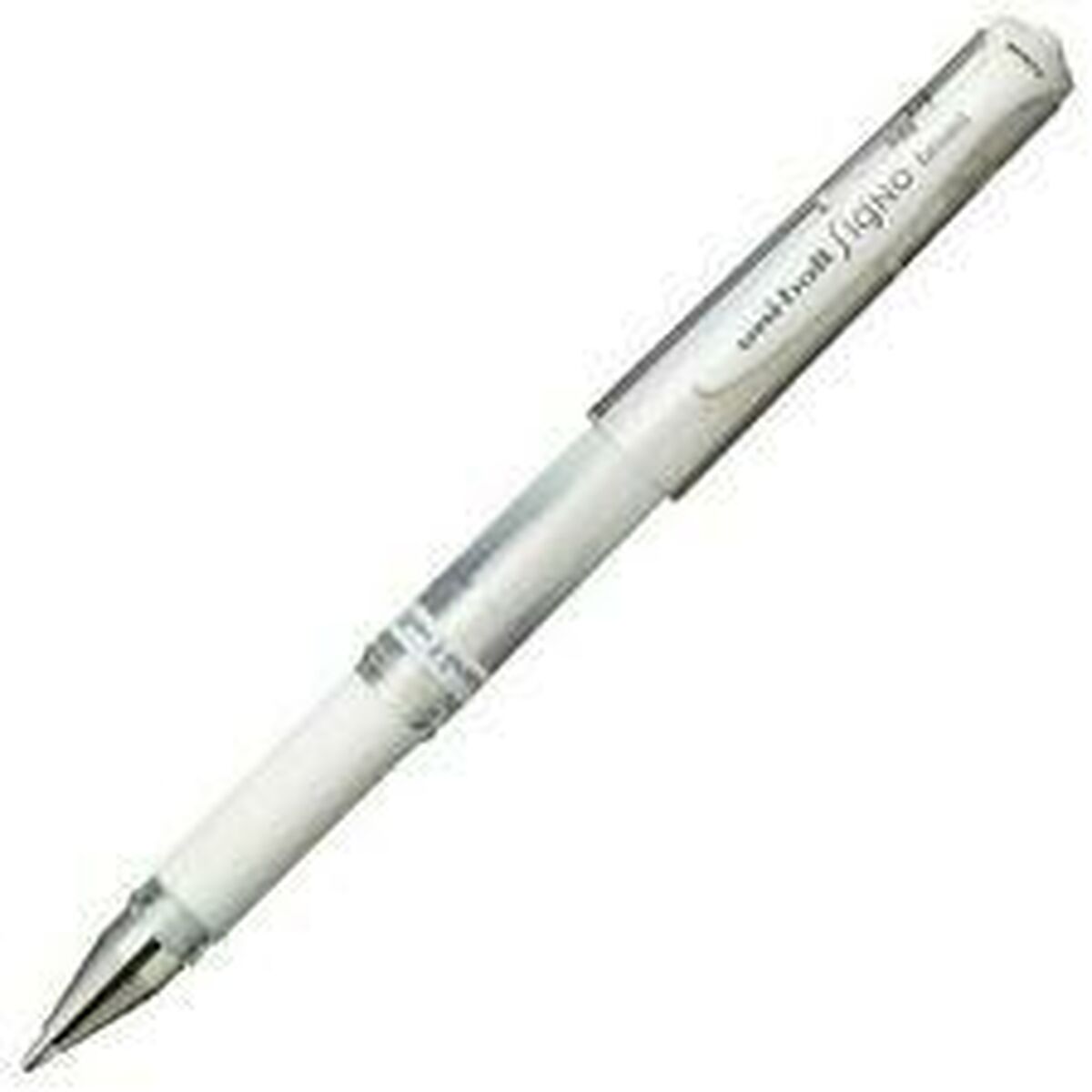 Esferográfica de tinta líquida Uni-Ball Signo Broad UM-153 W Branco 0,6 mm (12 Peças)