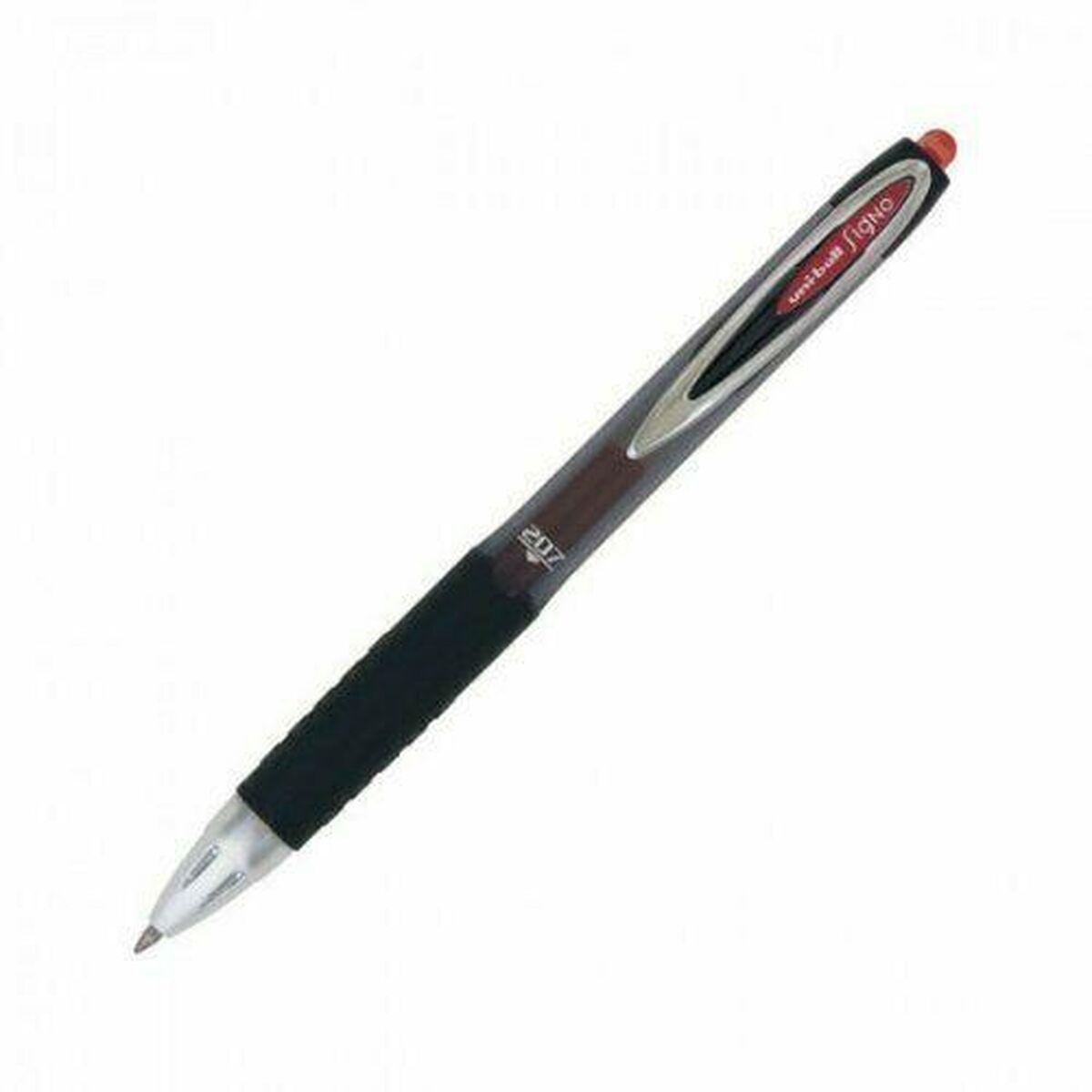 Esferográfica de tinta líquida Uni-Ball Rollerball Signo UM-207 Vermelho 0,4 mm (12 Peças)