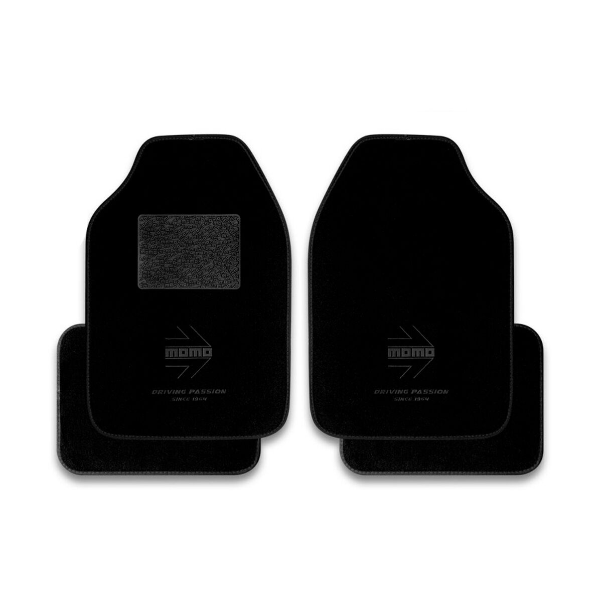 Conjunto de Tapetes de Carro MOMO MOMLCM4BKBK Preto Plástico