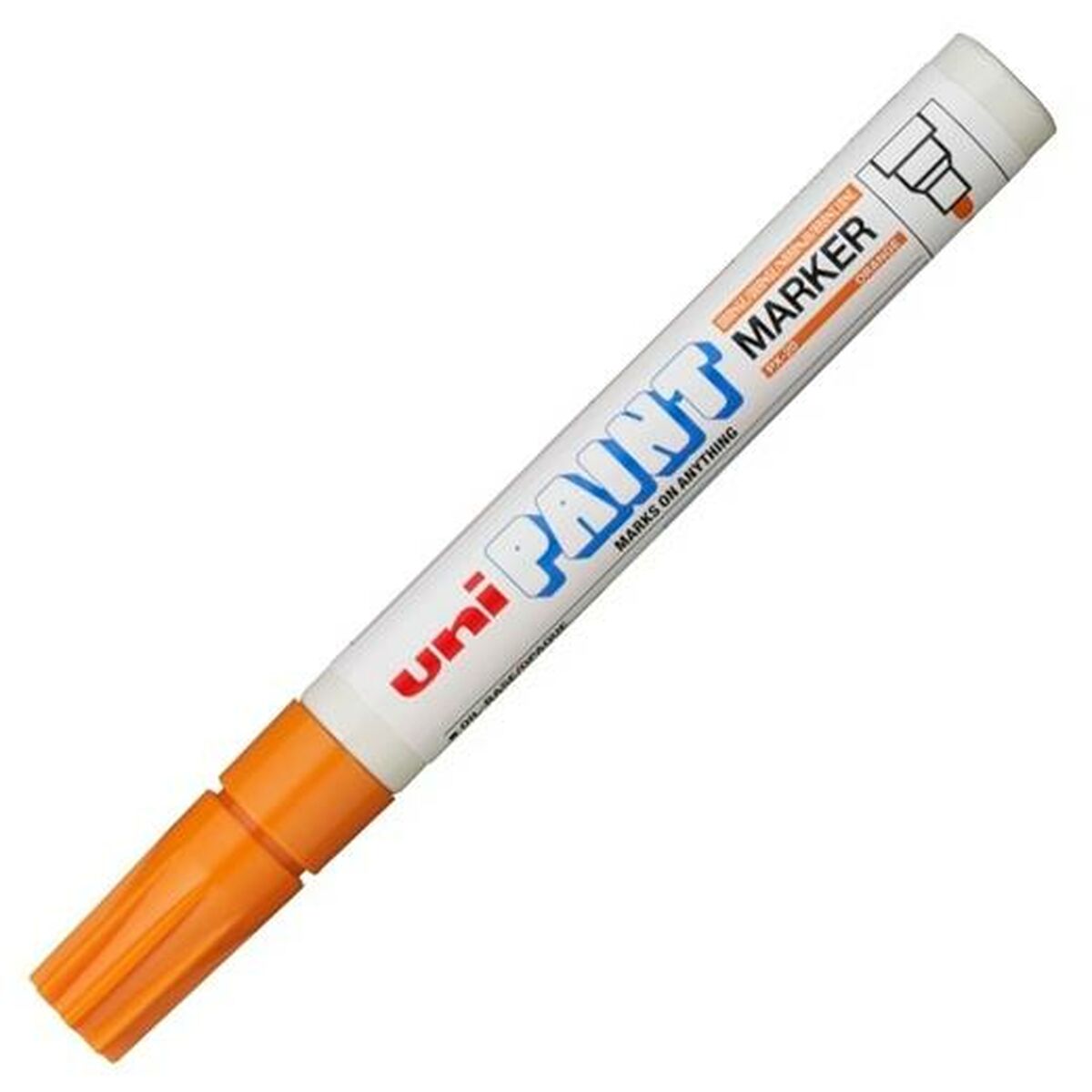 Rotulador permanente Uni-Ball Paint Marker PX-20 Laranja 12 Unidades