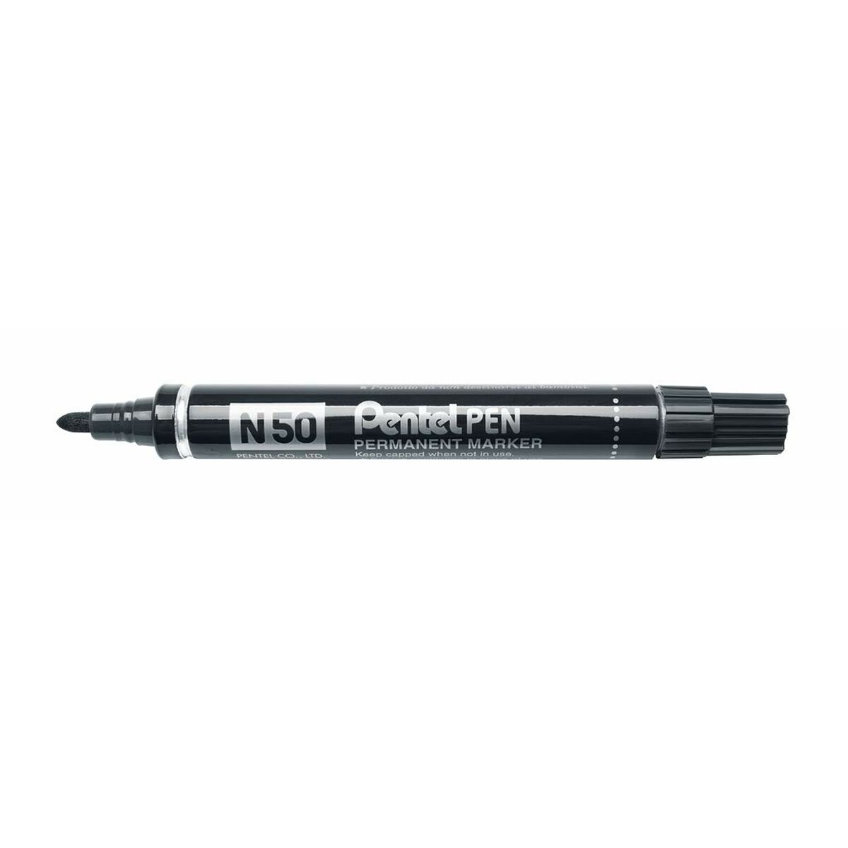 Rotulador permanente Pentel N50-BE Preto 12 Peças