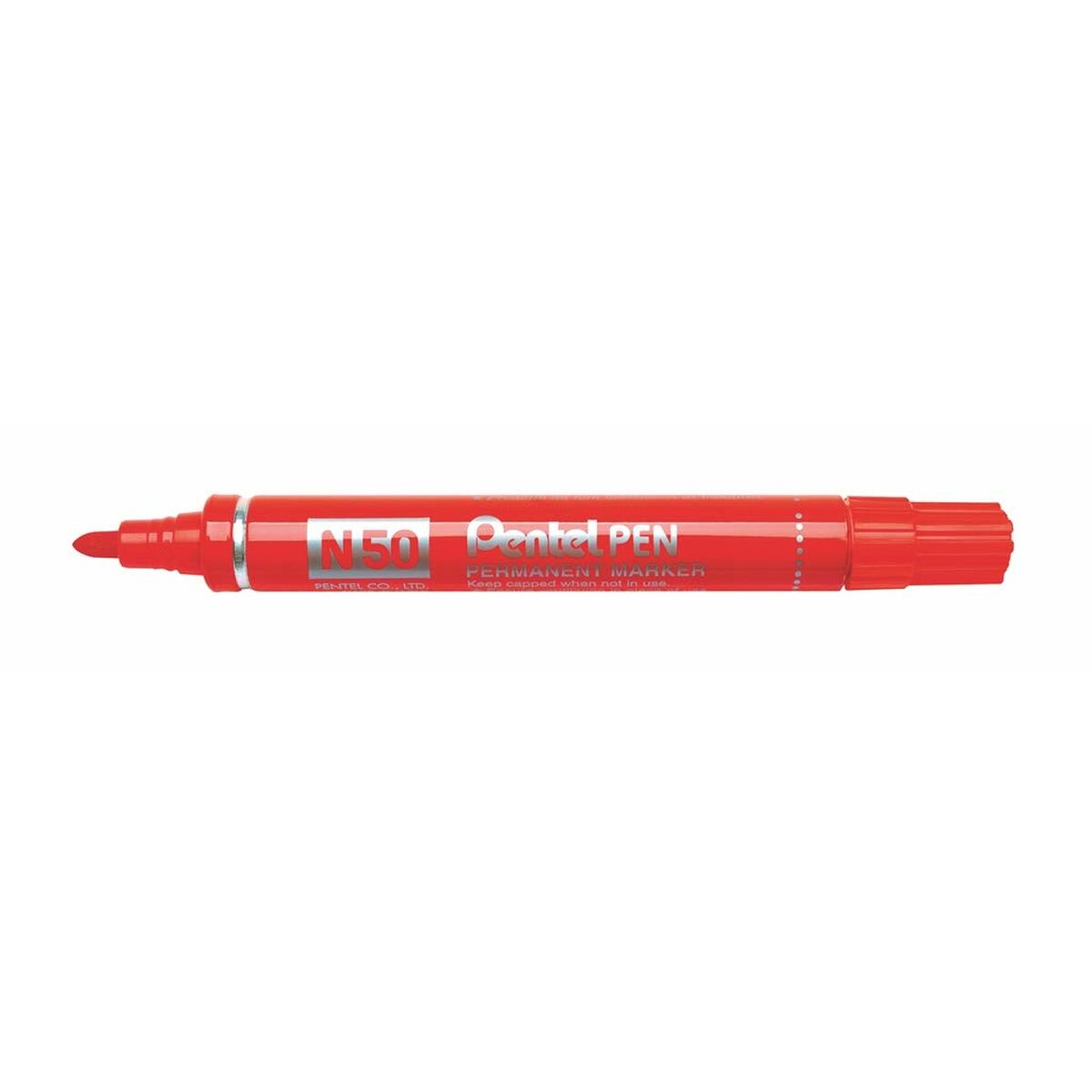 Rotulador permanente Pentel N50-BE Vermelho 12 Peças