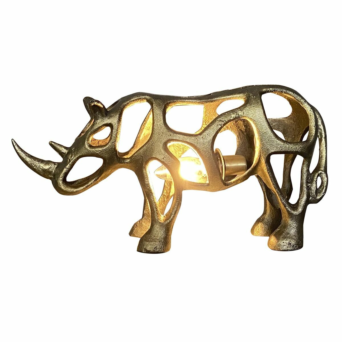 Lâmpada de mesa DKD Home Decor Dourado Alumínio (44 x 11 x 22 cm)