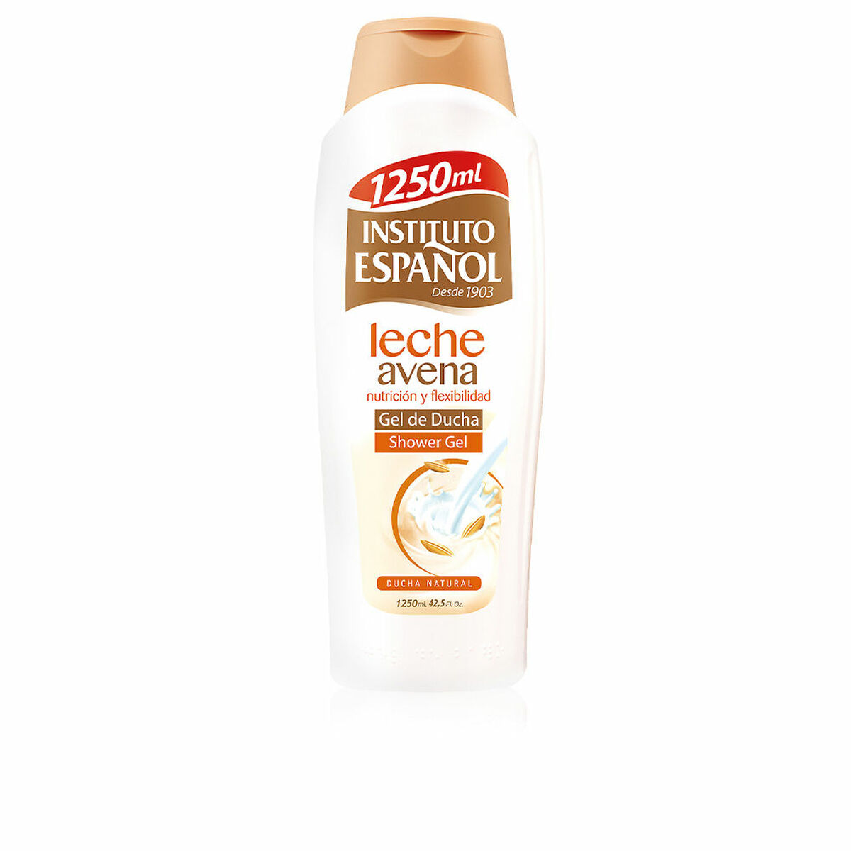 Gel de duche Instituto Español Leche Avena 1,25 L Aveia