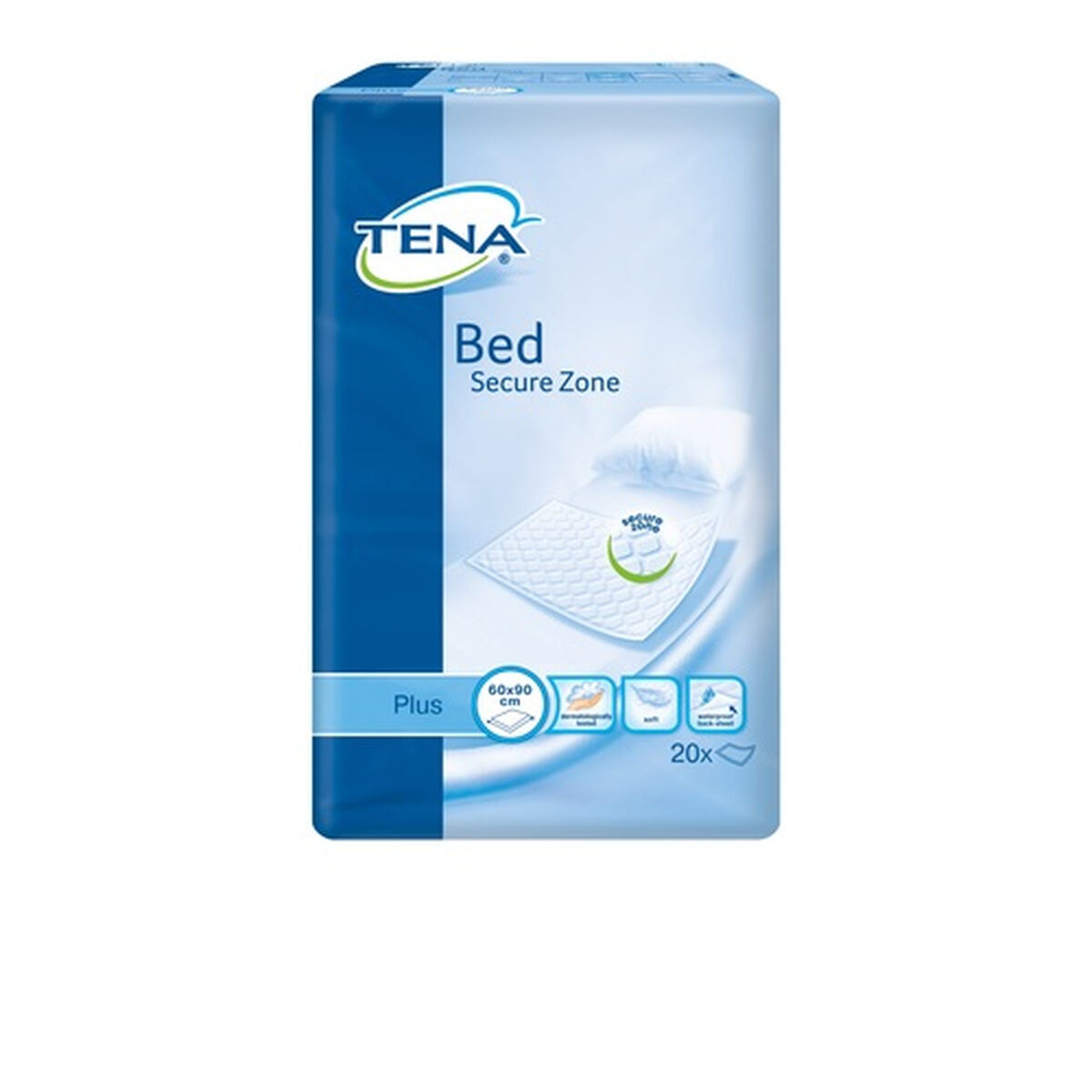 Protetor para Incontinência Tena Bed Secure Zone Plus 60 x 90 cm 20 Unidades