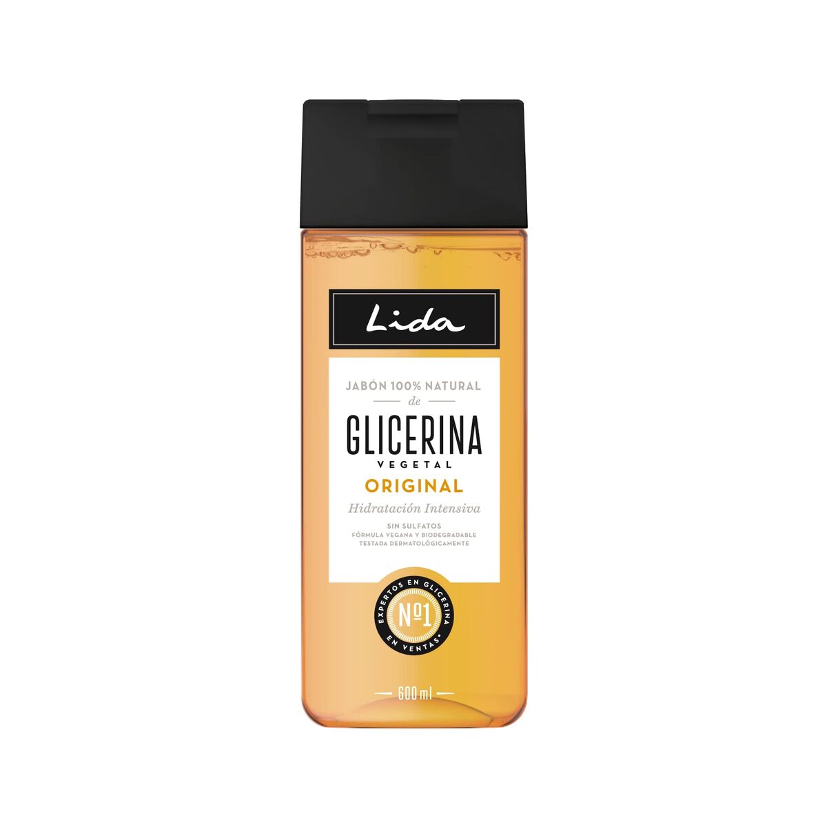 Sabonete de Glicerina Lida Jabón Natural 600 ml Natural Líquido