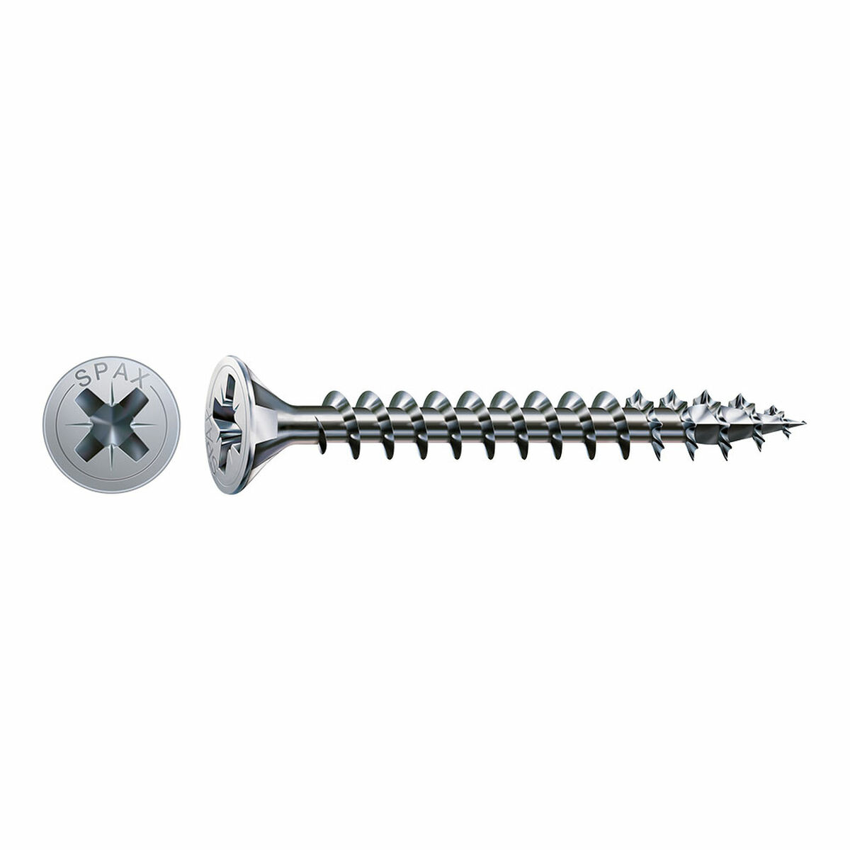 Caixa de parafusos SPAX Parafuso de madeira Cabeça plana (4,5 x 20 mm)
