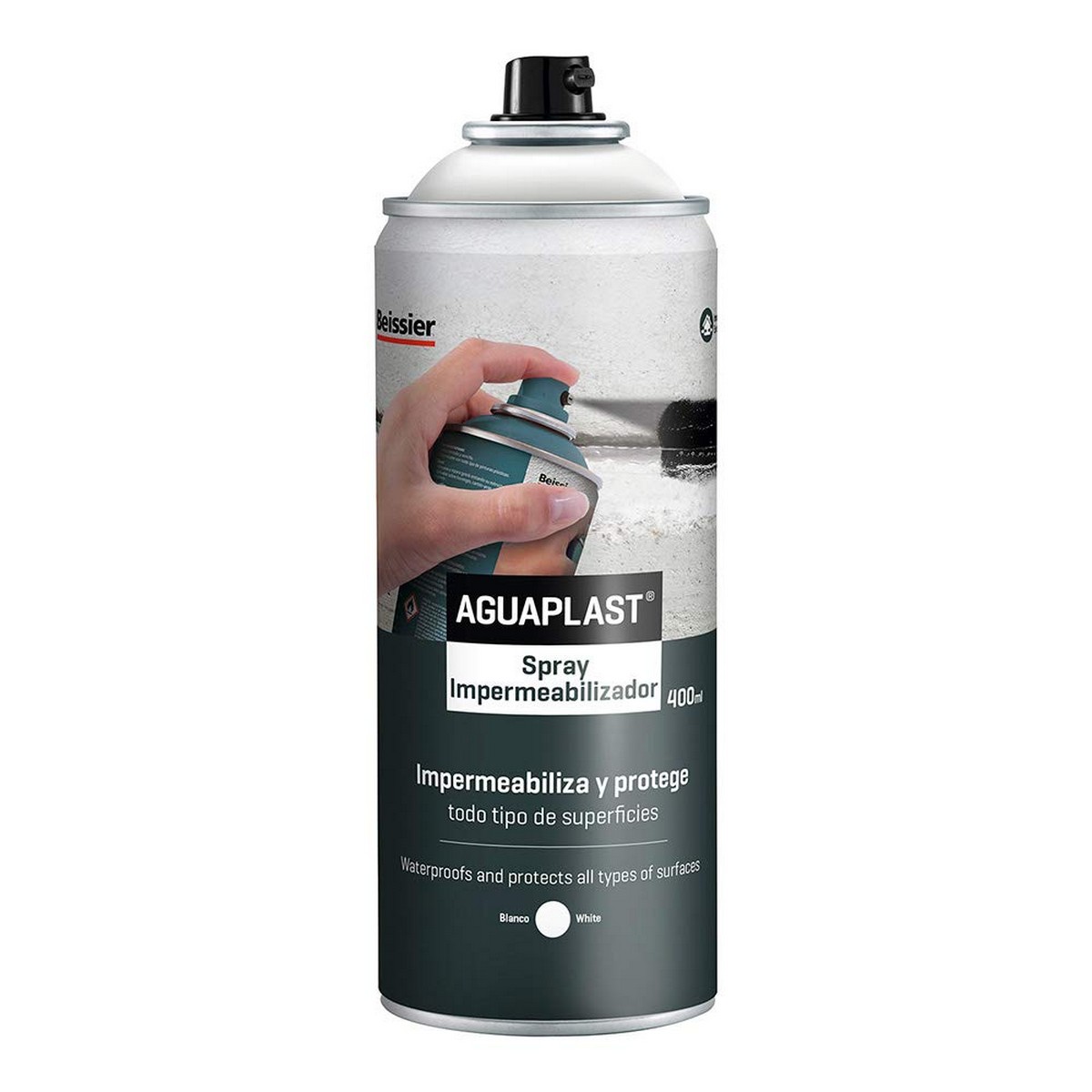 Impermeabilizante Aguaplast Spray Branco 400 ml