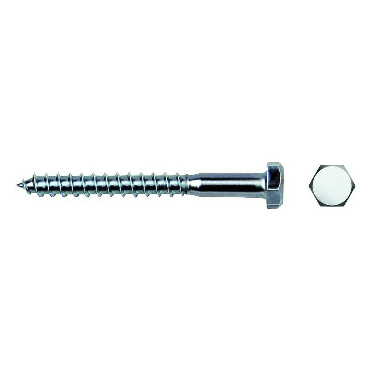 Caixa de parafusos CELO Sextavado Zincado (6 x 80 mm)