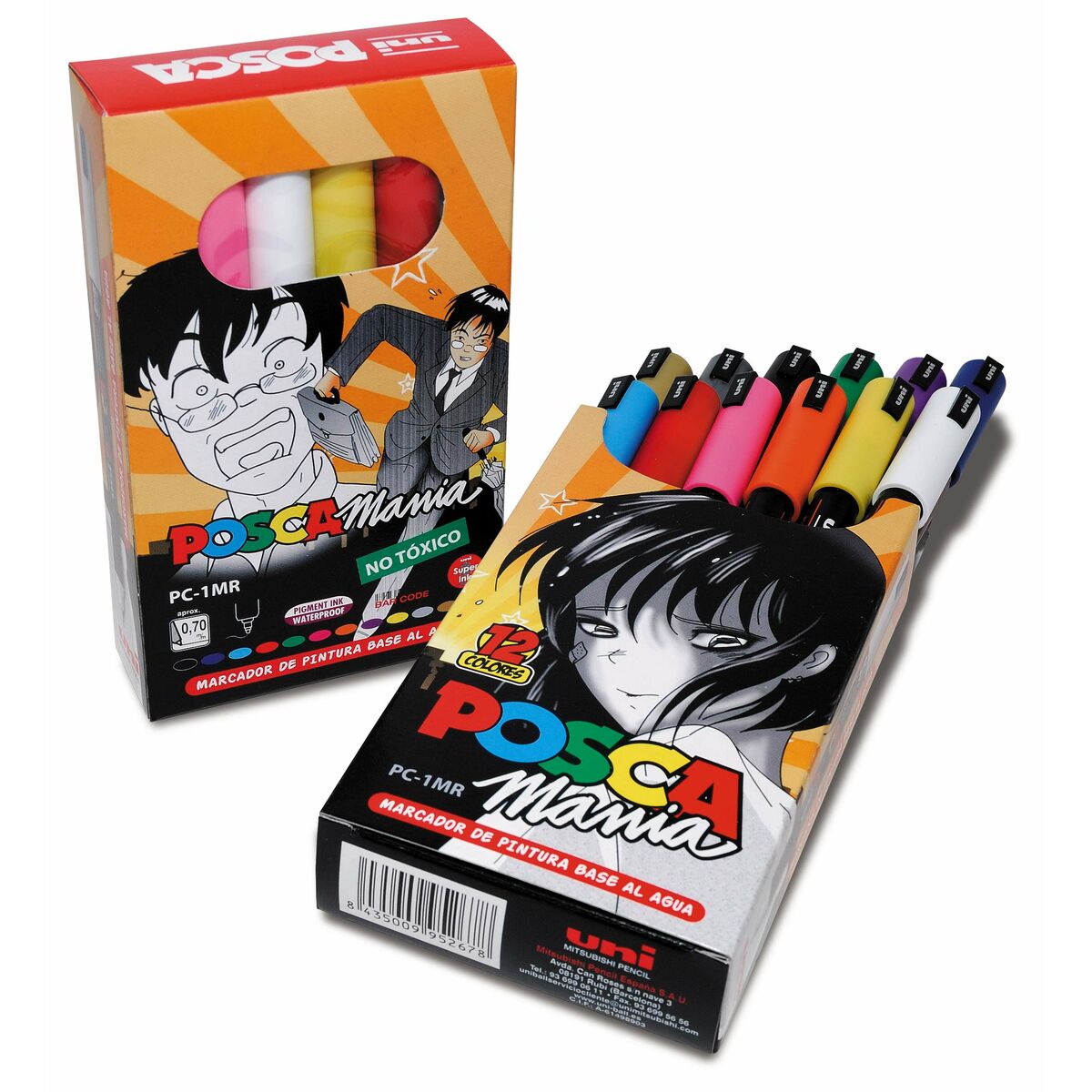 Conjunto de Marcadores Uni-Ball Posca Mania PC-1MR Multicolor