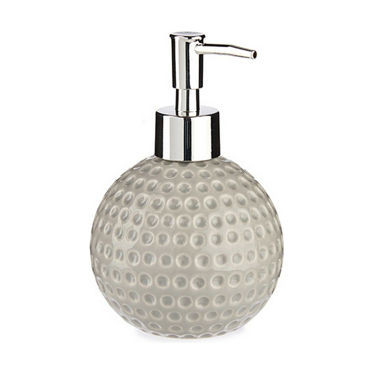 Dispensador de Sabão Berilo Golf Cinzento Metal Cerâmica 300 ml (12 Unidades)