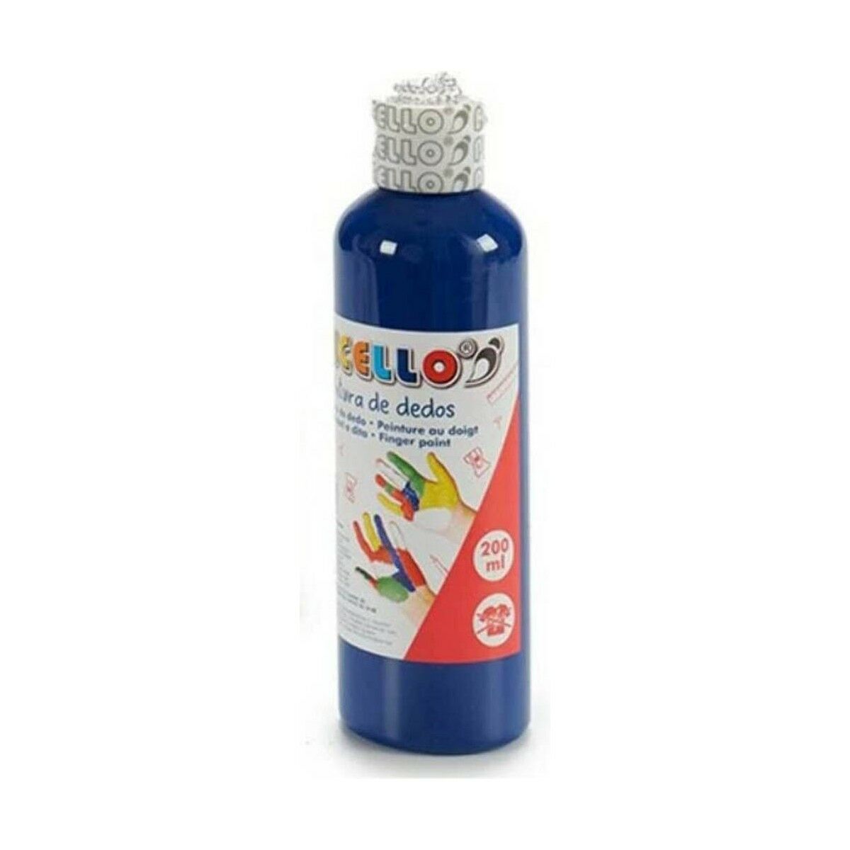 Pintura de Dedos Pincello Azul 200 ml (12 Unidades)