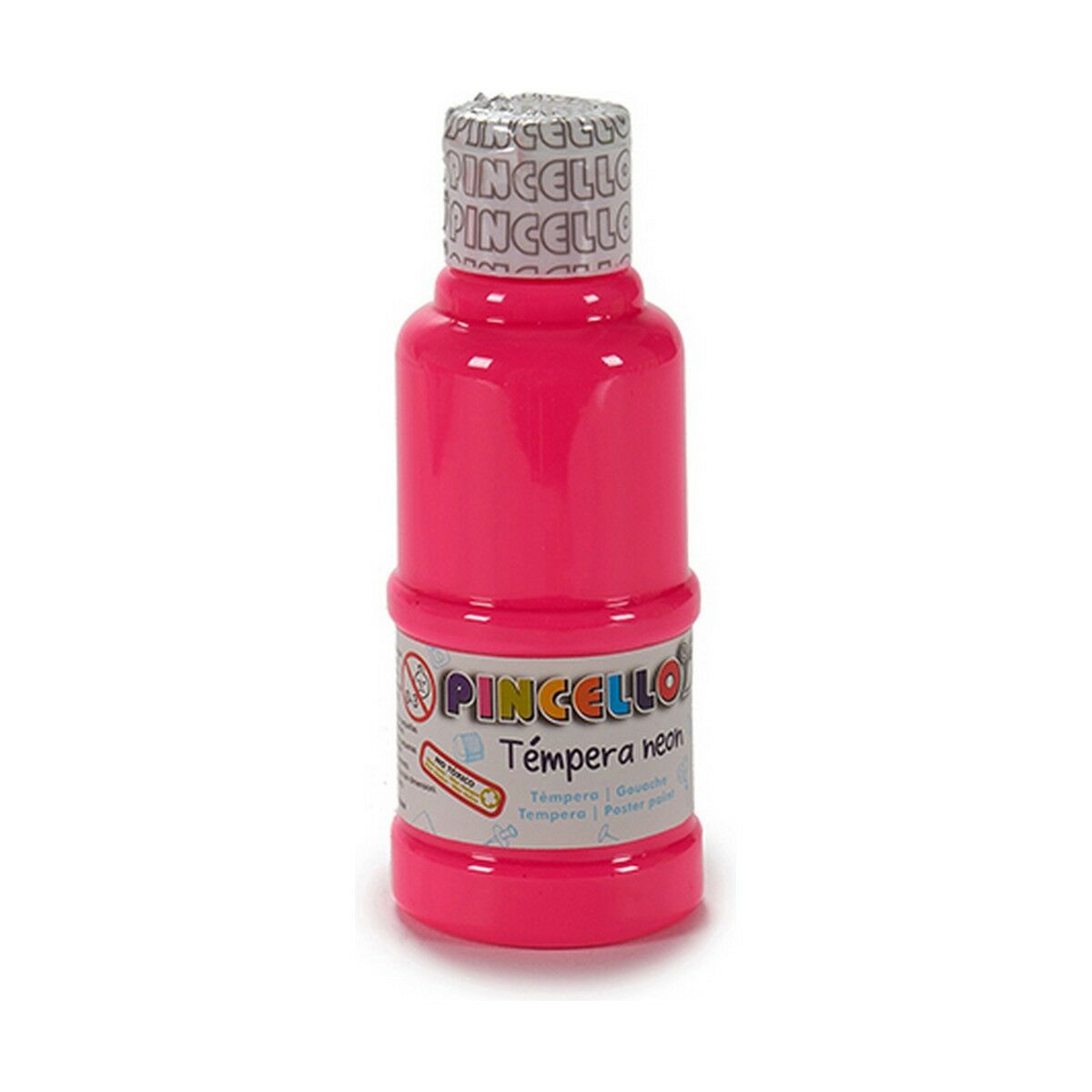 Têmperas Pincello Neon Cor de Rosa 120 ml (12 Unidades)