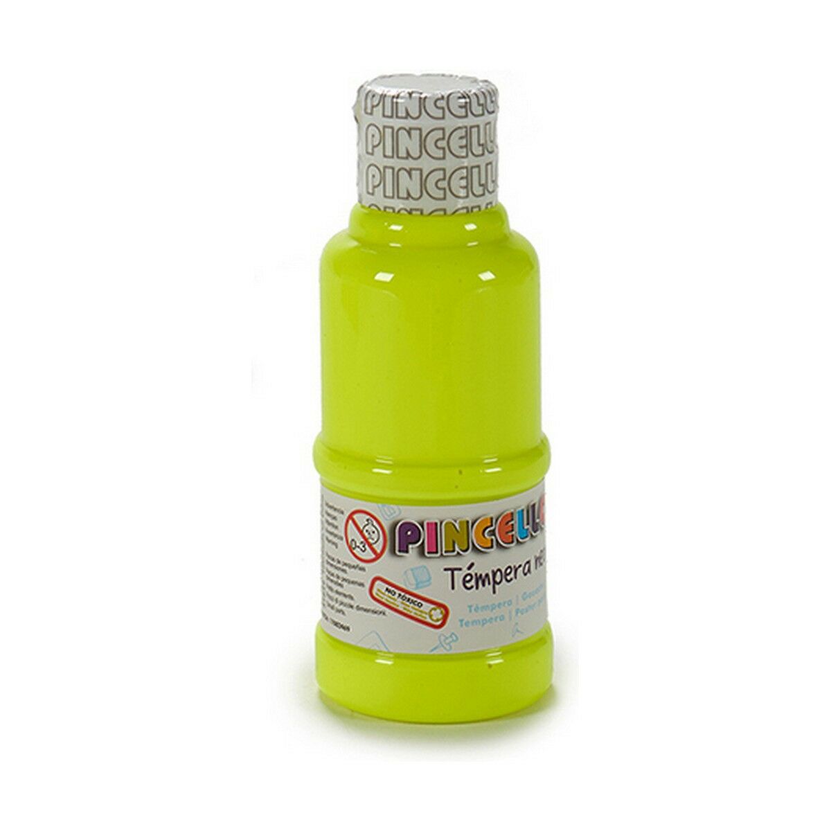 Têmperas Pincello Neon Amarelo 120 ml (12 Unidades)