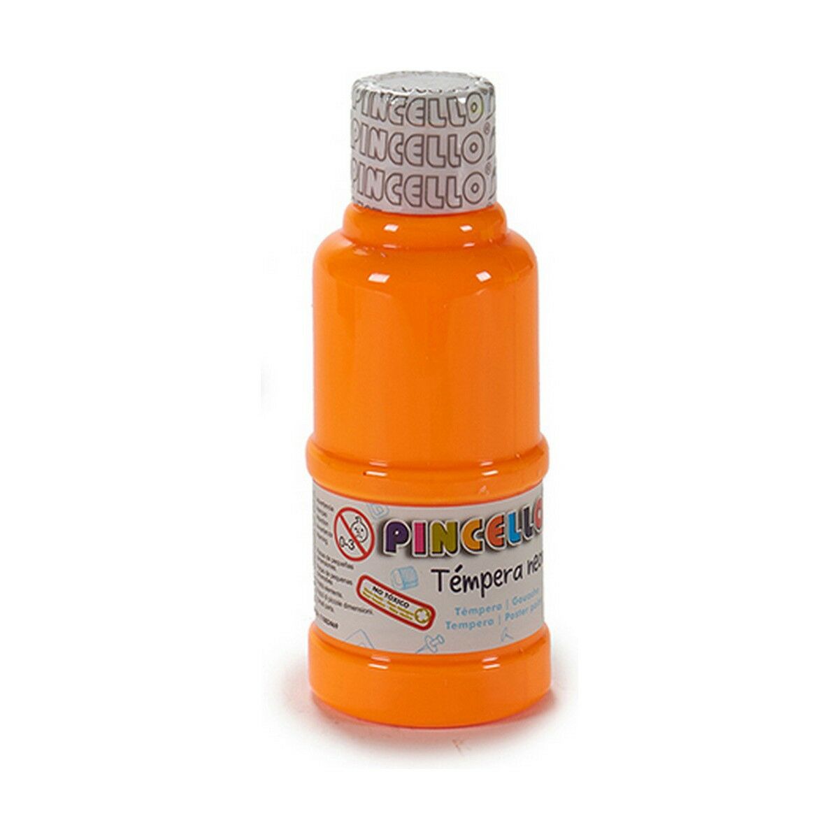 Têmperas Pincello Neon Laranja 120 ml (12 Unidades)