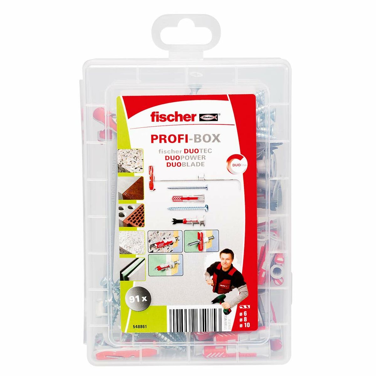 Buchas e parafusos Fischer
