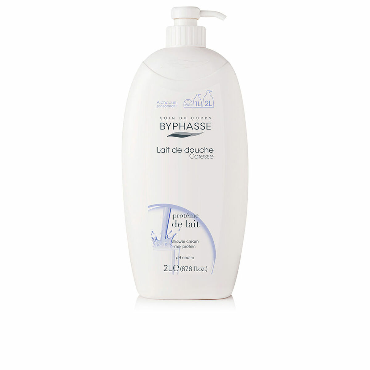 Gel de duche Byphasse Caresse Gel De Ducha 2 L Proteína do leite