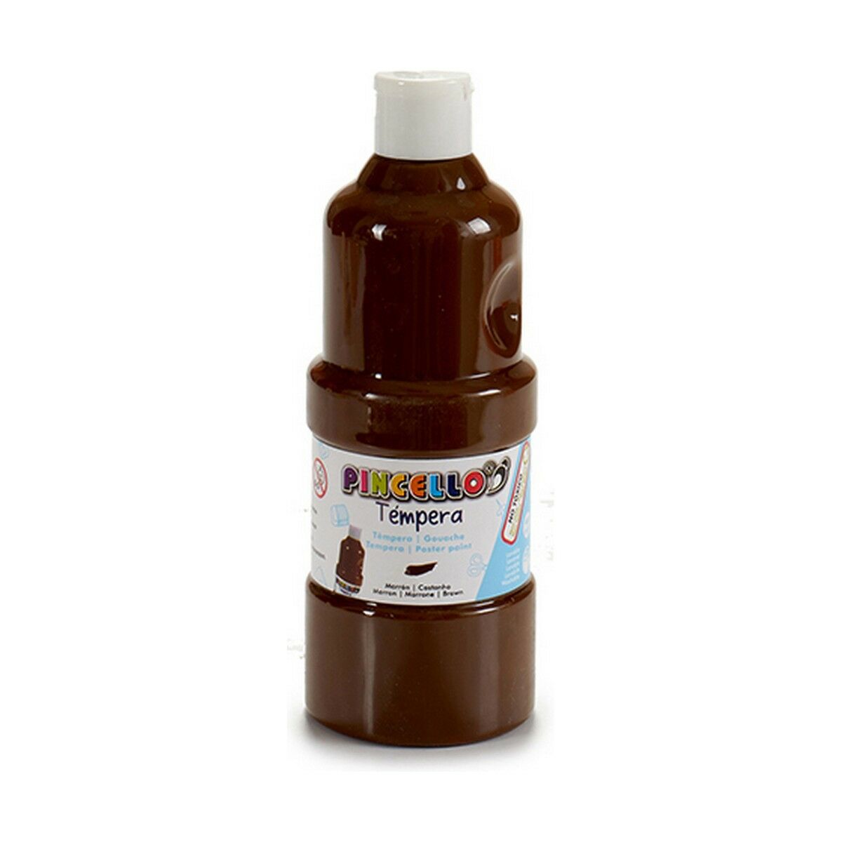 Têmperas Pincello Castanho 400 ml (6 Unidades)