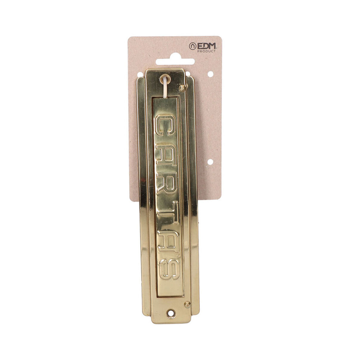 Placas para caixas EDM 85577 Dourado Latão polido 22 x 5 cm