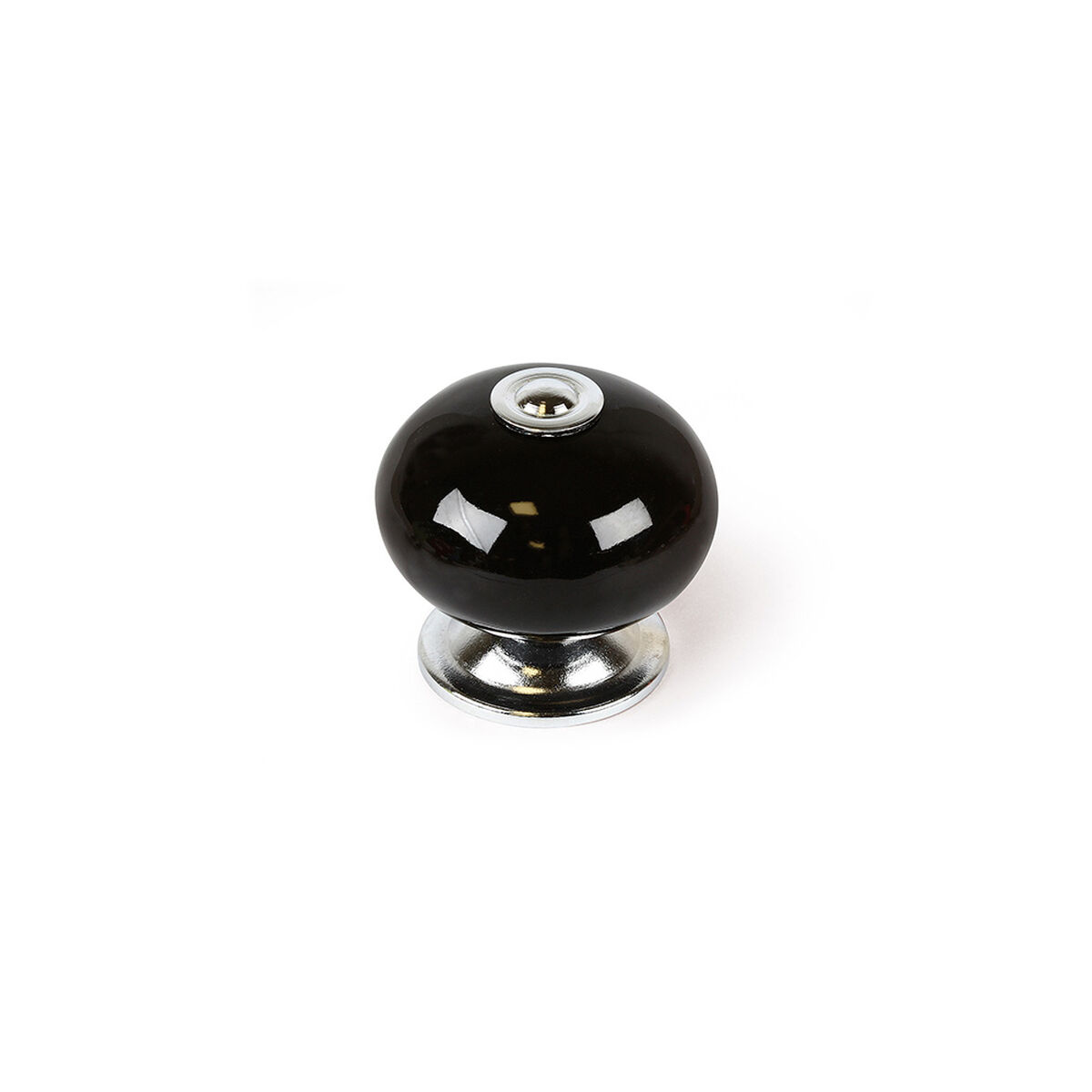 Manípulo Rei e517 Preto Metal Ø 40 x 36 mm 4 Peças