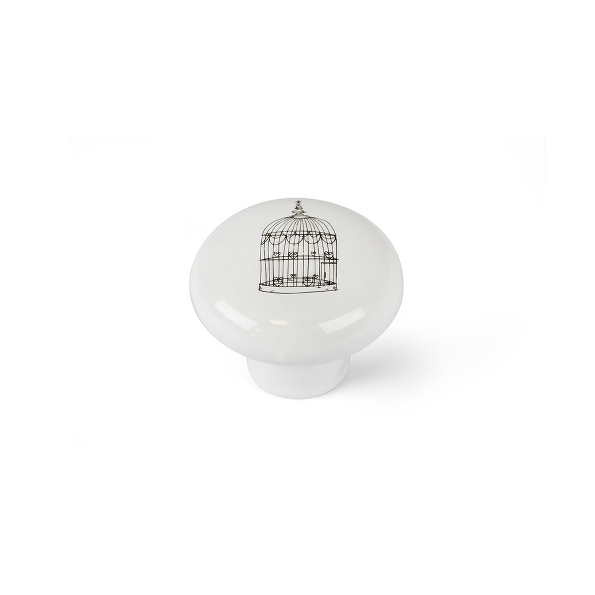 Manípulo Rei e815 Branco Porcelana Decorativo Ø 40 x 31 mm 4 Peças