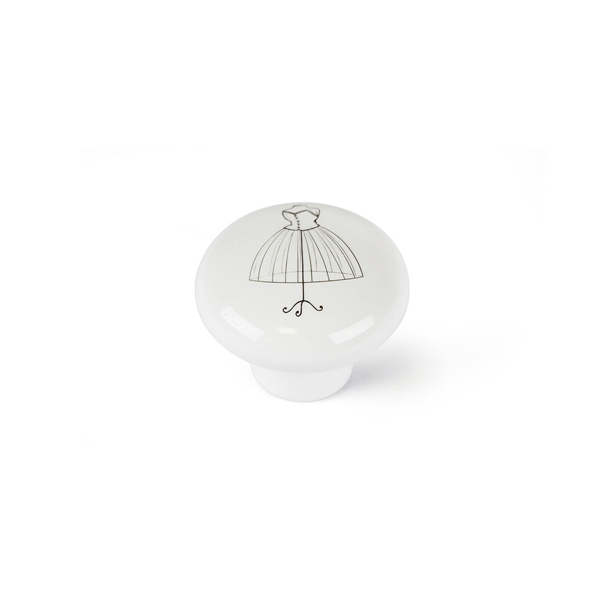 Manípulo Rei e817 Branco Porcelana Ilustrado Ø 40 x 32 mm 4 Peças