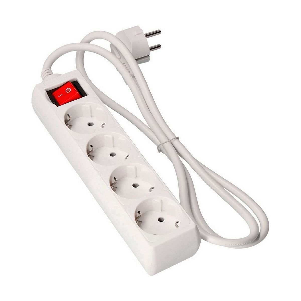 Extensão com 4 tomadas com interruptor EDM 41064 Schuko (5 m)